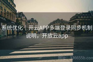 系统优化｜开云APP多端登录同步机制说明，开放云app