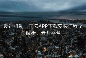 反馈机制｜开云APP下载安装流程全解析，云开平台