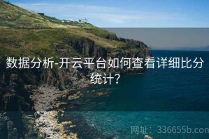 数据分析-开云平台如何查看详细比分统计？